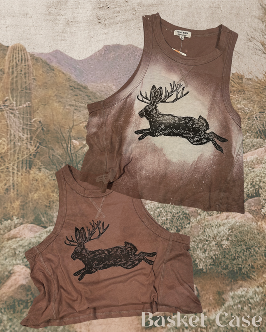 Jackalope Cropped Tank